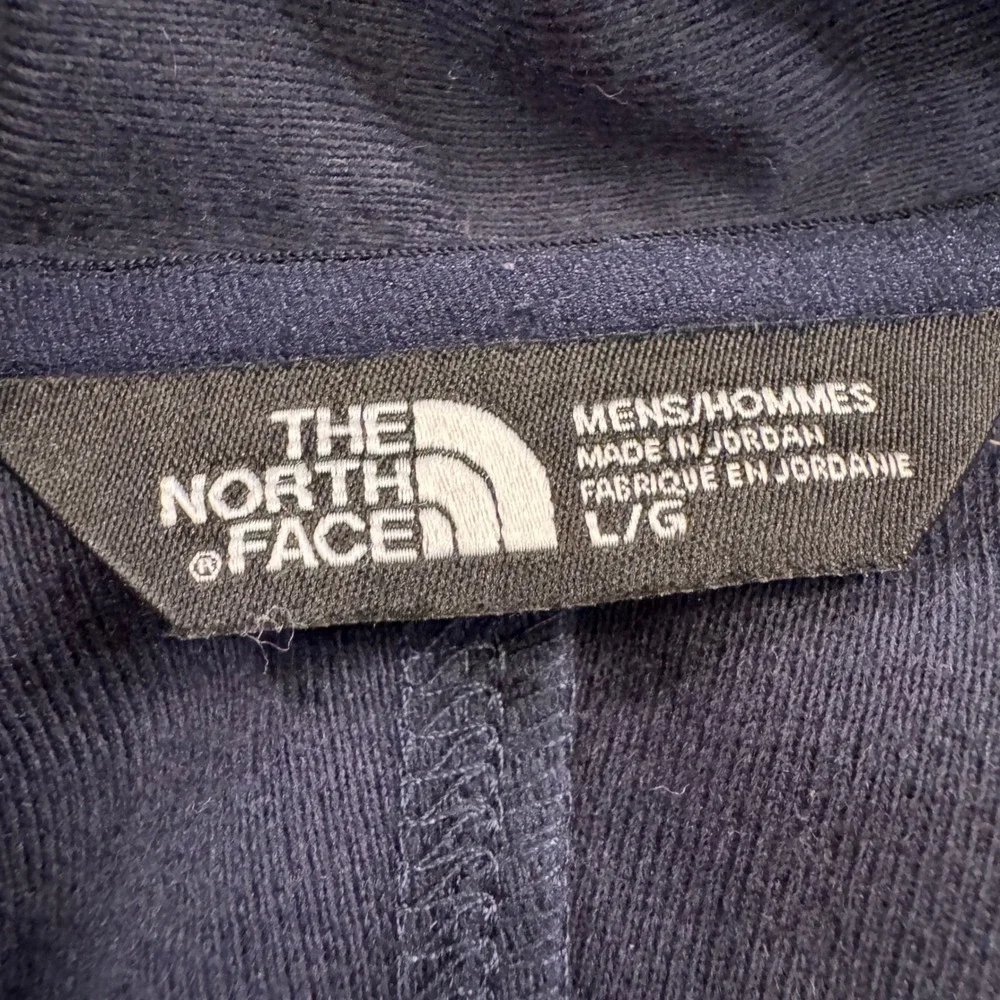 North Face Tenacious Hybrid Hoodie Softshell Orange Navy Gorpcore Outdoor Sz L